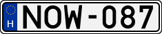 license plates of Hungary, Cars (1990)