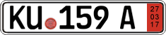 German license plate, Export transit plates