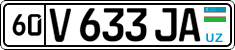 License plate of Uzbekistan, Private owners