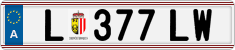 License plate of Austria, Regular plates