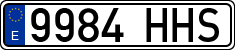 License plates of Spain, Ordinary (2000)
