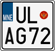 License plate of Montenegro, Motorcycles
