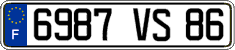 French license plate, FNI
