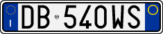 License plate of Italy, Cars (1994 year series)
