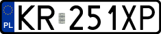 License plates of Poland, Regular car plates