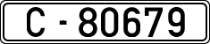 License plates of Spain, 1900 year series