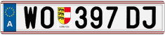 License plate of Austria, Regular plates