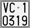 License plate of Italy, Motorcycles (1927 year series)