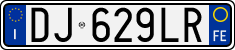 License plate of Italy, Cars (1994 year series)