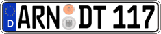 German license plate, Regular plates