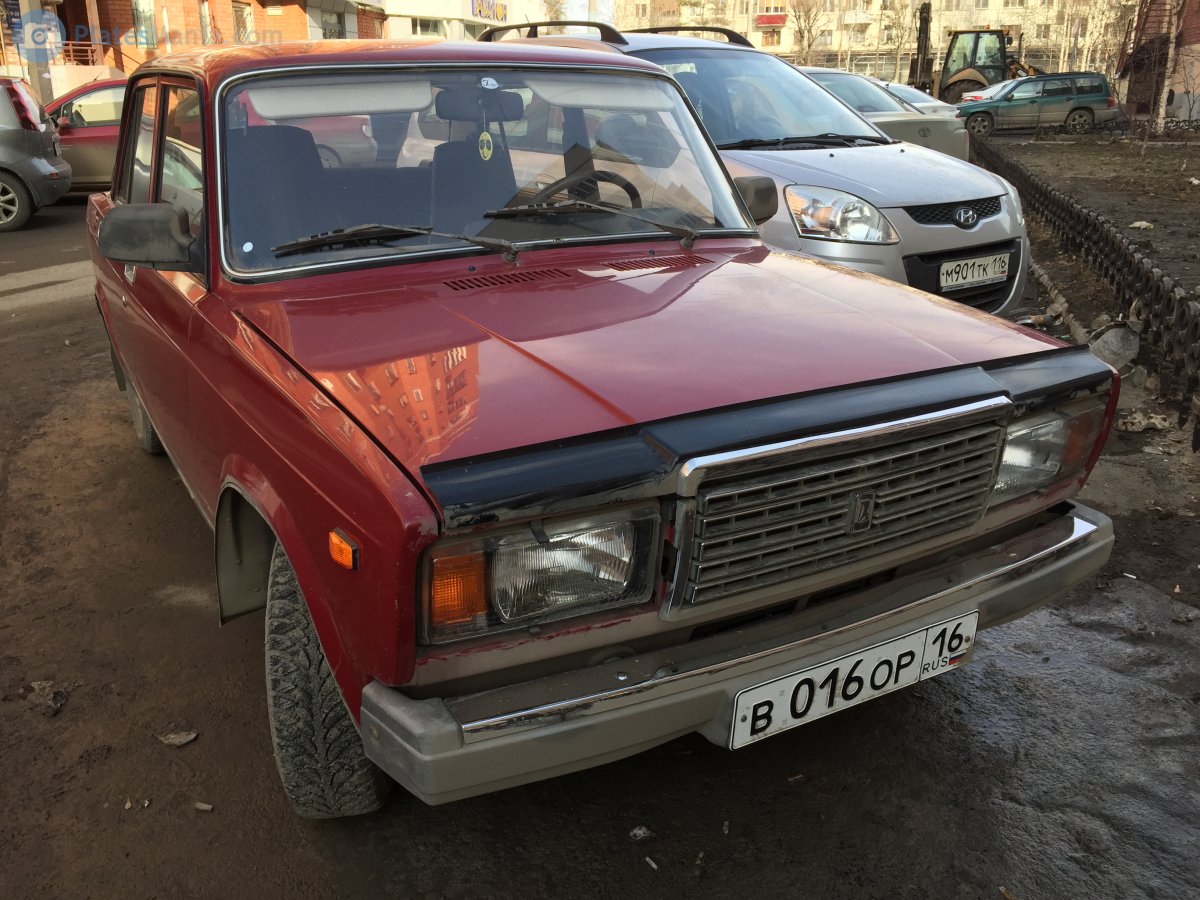 в 016 ор 16, Lada (VAZ) 2107 Жигули (Nova / Riva / Signet / 1500), 1982–2014