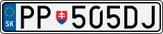 License plate of Slovakia, Cars