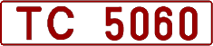 License plate Belarus, Trucks and buses (1992)