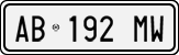 License plate of Italy, Cars (1994 year series)
