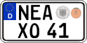 German license plate, Regular plates