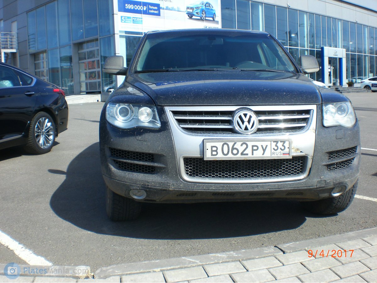 в 062 ру 33, Volkswagen Touareg 