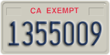 California, Exempt (1234567)