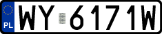 License plates of Poland, Regular car plates