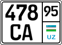 License plate of Uzbekistan, Motorcycles