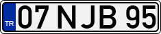 License plate of Turkey, Regular plates