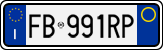 License plate of Italy, Cars (1994 year series)