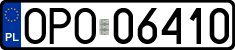 License plates of Poland, Regular car plates