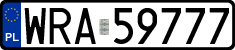 License plates of Poland, Regular car plates