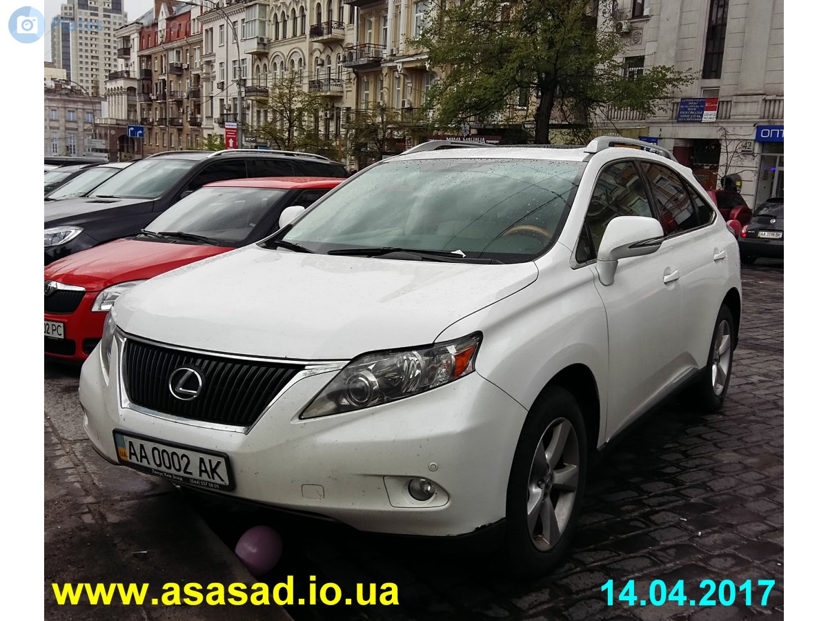 AA 0002 AK, Lexus RX 3rd gen (AL10), 2008–2012