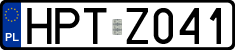 License plates of Poland, Authorities