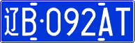License plate of China, Cars