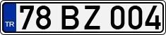 License plate of Turkey, Regular plates