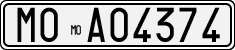 License plate of Italy, Cars (1927 year series)