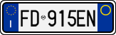 License plate of Italy, Cars (1994 year series)