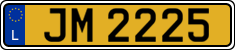 License plate of Luxembourg, 2003 year system