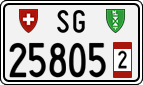 License plate of Switzerland, Provisional