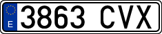 License plates of Spain, Ordinary (2000)