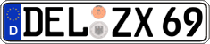 German license plate, Regular plates