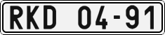 License plate of the Czech Republic, Cars (1960)