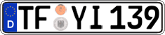 German license plate, Regular plates
