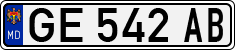 License plate of Moldova, Trailers (1992)