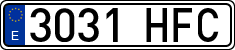 License plates of Spain, Ordinary (2000)