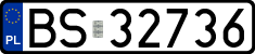 License plates of Poland, Regular car plates