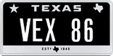 Texas, Vanity Plates