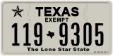 Texas, Exempt (123-4567)