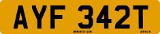 License plate of the United Kingdom, 1963 year system