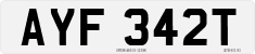 License plate of the United Kingdom, 1963 year system
