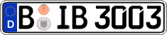 German license plate, Regular plates
