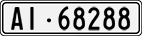 License plate of Switzerland, Cars