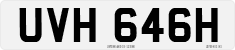 License plate of the United Kingdom, 1963 year system