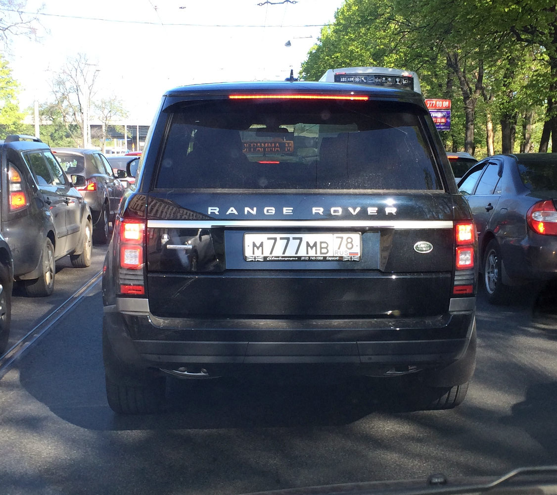 м 777 мв 78, Land Rover Range Rover 4th gen (L405), 2012–2018